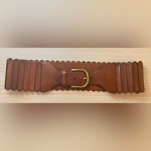 Anthropologie- Wide Tabby Waist Belt